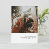 シンプル写真テーマセーブ・ザ・デート案内 招待状 (スタンド正面)