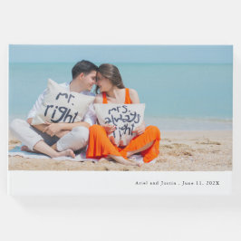 シンプル写真テーマ結婚 ゲストブック