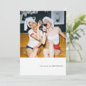 シンプル写真テーマBridesmaid提案 招待状 (スタンド正面)