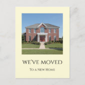 シンプル写真ニューホームミニマリスト 案内ポストカード (正面)