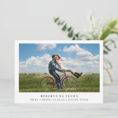 シンプル写真ミニマスペインのラ結婚ス セーブザデート (スタンド正面)