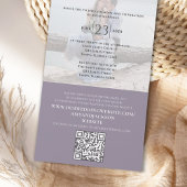 シンプル写真ミニマリストQRコードRSVP オールインワン招待状