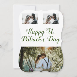シンプル写真ミニマルコラージュhappy st. patricks da シーズンカード