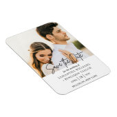 シンプル写真ミニマルセーブザデートマグネット マグネット (右側)