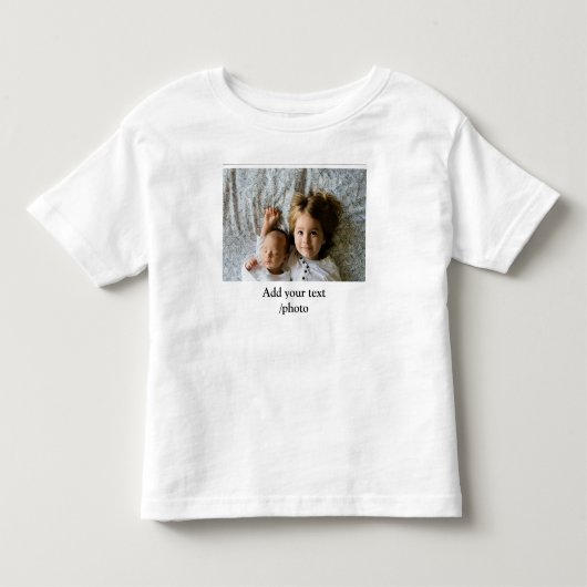 シンプル写真ミニマル文字CHRISTMAS Tの追加 トドラーTシャツ (正面)
