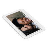 シンプル写真ミニマル新日延期結婚の マグネット (右側)