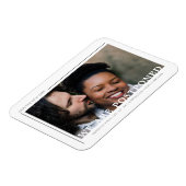 シンプル写真ミニマル新日延期結婚の マグネット (左側)