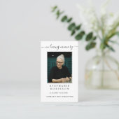 シンプル写真ミニマル祈りの言葉カード 名刺 (スタンド正面)