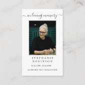 シンプル写真ミニマル祈りの言葉カード 名刺 (正面)