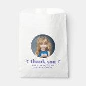 シンプル写真ミニマル誕生日ありがとう フェイバーバッグ (正面)
