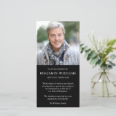 シンプル写真メモリ葬儀サンキューカード サンキューカード (スタンド正面)