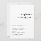 シンプル写真モダンの結婚招待 招待状 (正面)