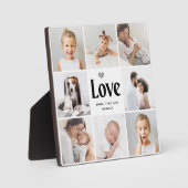 シンプル写真モダンコラージュ |愛 フォトプラーク (正面)