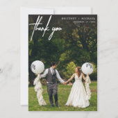 シンプル写真モダンサンキューカード サンキューカード (正面)