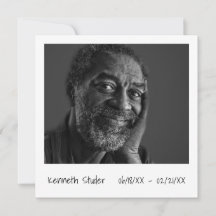 シンプル写真モダン命日