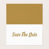 シンプル写真モダン日付カードの保存 名刺 (外部フラット)