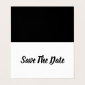 シンプル写真モダン日付カードの保存 名刺 (外部フラット)