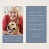 シンプル写真モダン祈りの言葉カード (正面&裏面)