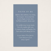 シンプル写真モダン祈りの言葉カード (裏面)