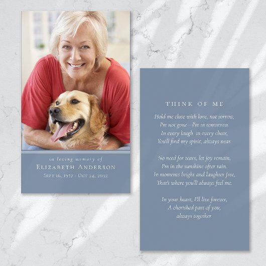 シンプル写真モダン祈りの言葉カード