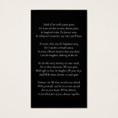 シンプル写真モダン祈りの言葉カード (裏面)