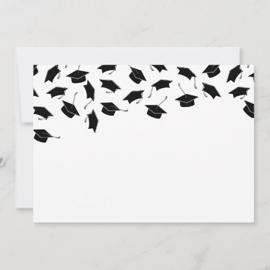 シンプル写真卒業パーティー招待状 招待状 (裏面)