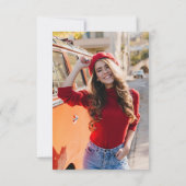 シンプル写真卒業2025パーティー 招待状 (裏面)