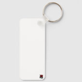 シンプル写真婚約 キーホルダー (裏面)