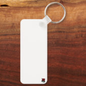 シンプル写真婚約 キーホルダー (裏面)