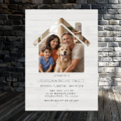 シンプル写真引っ越し祝いパーティーパーティの招待状 招待状