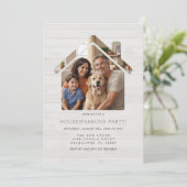 シンプル写真引っ越し祝いパーティーパーティの招待状 招待状 (スタンド正面)