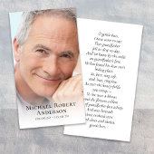 シンプル写真悔やみや弔慰葬儀記念祈りの言葉カード