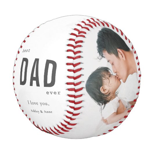 シンプル写真最高のパパEver Father's Day 野球ボール (アングル)