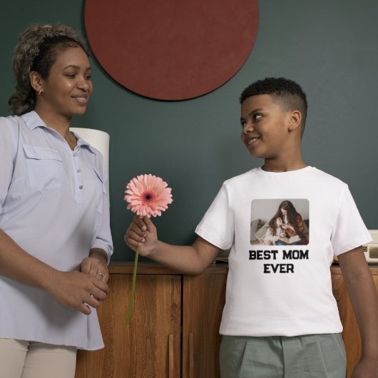 シンプル写真最高の母の日の贈り物 Tシャツ