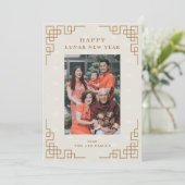 シンプル写真月中国の年賀状 シーズンカード (スタンド正面)