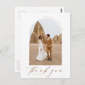 シンプル写真結婚ありがとう ポストカード (正面/裏面)