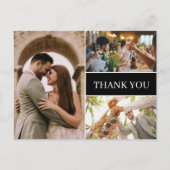 シンプル写真結婚ありがとう ポストカード (正面)