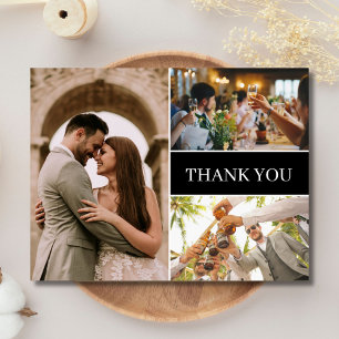 シンプル写真結婚ありがとう ポストカード