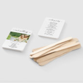 シンプル写真結婚のミサ/セレモニープログラムファン ハンドファン (組立なし)