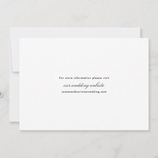 シンプル写真結婚の写真 セーブザデート (裏面)