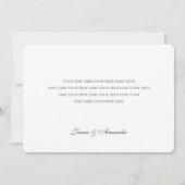 シンプル写真結婚の告知カード 案内状 (裏面)