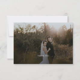 シンプル写真結婚のThank You Note Card サンキューカード