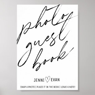 シンプル写真結婚客書 ポスター