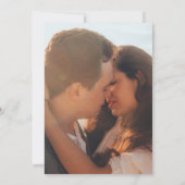 シンプル写真結婚式招待状 招待状 (裏面)