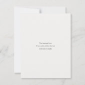 シンプル写真葬儀と悔やみや弔慰サンキューカード サンキューカード (裏面)