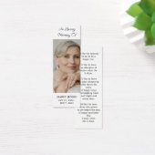 シンプル写真葬儀記念しおり (デスク)