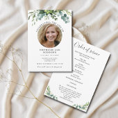 シンプル写真葬儀追悼令 プログラム