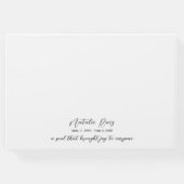 シンプル写真葬式ゲストブック ゲストブック (裏面)