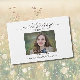 シンプル写真葬式ゲストブック ゲストブック