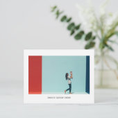 シンプル写真誕生のお知らせ 案内ポストカード (スタンド正面)